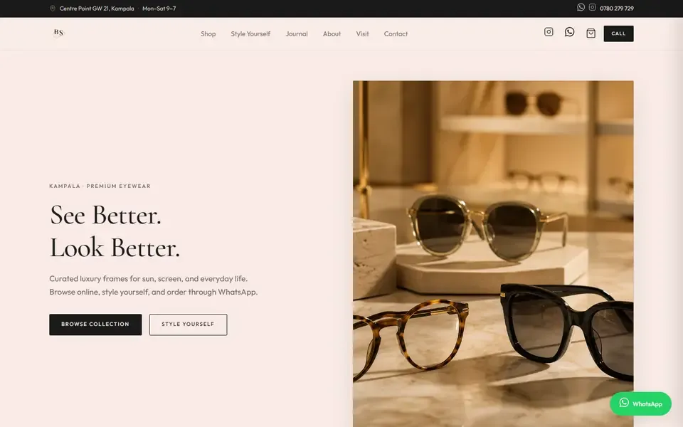 Berry Store website home page